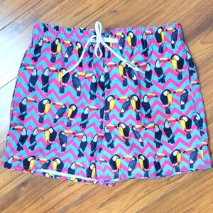 69 Slam retro toucan boardshorts